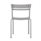 Flash Furniture Silver All-Weather Armless Steel Dining Chair XU-CH-10318-SIL-GG - alternate 9